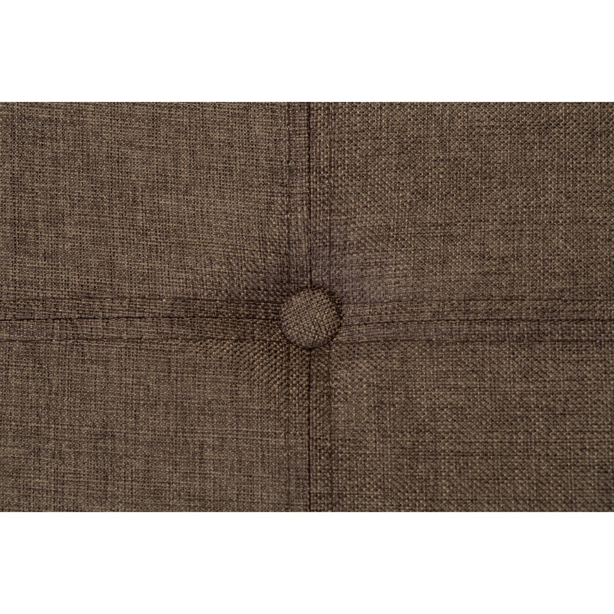 Simplify 30" Faux Linen Double Folding Storage Ottoman